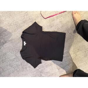 NWOT Goldie Charcoal Grey XS Ribbed Short Sleeve T-Shirt